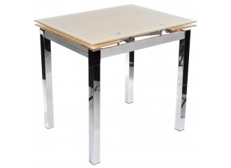 Стол раскладной TB017-26 бежевый / хром