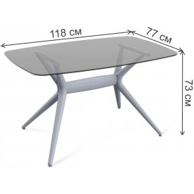 Стеклянный стол SHT-TU30-2/TT26