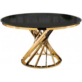 Стол Twist gold / black