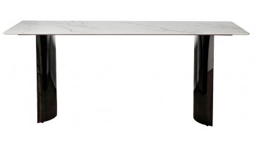 Керамический стол 76AR-157-STOL/OB искусственный камень белый