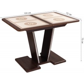 Стол на тумбе Каппа ПР ВП ОР пл 52 пл 52