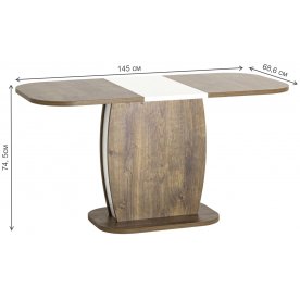 Стол на тумбе Бертолф