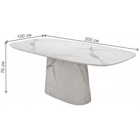 Стол на тумбе Уэльс 45EX-DT185