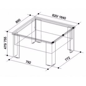 Стол-трансформер Секрет