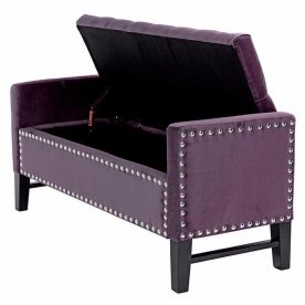 Банкетка Alice 5825 открывающаяся фиолетовая