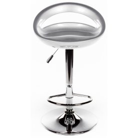 Барный стул Alfa серебристый