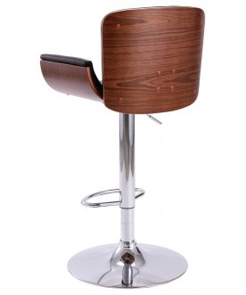 Стул барный Evoke черный;коричневый