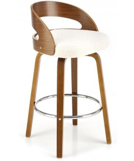 Барное кресло Halmar H-110 орех / кремовый