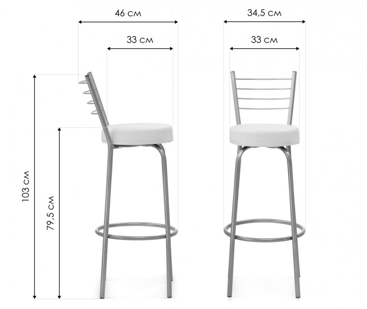 Барный стул Kuroda светлый мусс зеленый кожзам