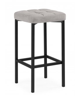 Барный стул Лофт кож.зам. d6 / черный матовый