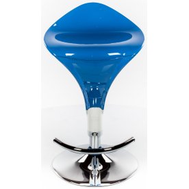 Барный стул Mario бело-синий