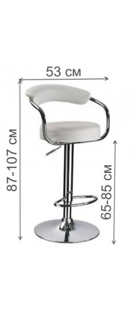 Барный стул Ronan T-305G white leather