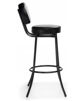 Барный стул Satearant черный полимер / темный мусс