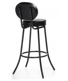 Барный стул Satearant черный полимер / темный мусс