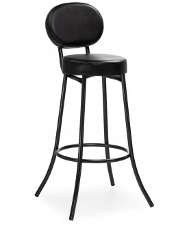 Барный стул Satearant черный полимер / темный мусс
