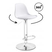 белая экокожа / хром