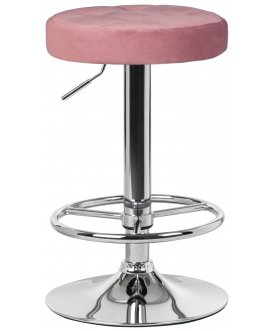 Барный стул 5008_BlackBase-LM Bruno Black зеленый MJ9-88 / черный пудрово-розовый / хром
