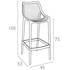 Пластиковый стул Air Bar