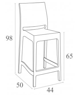 Полубарный стул 234/100-0043