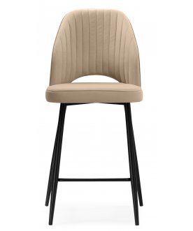 Барный стул Брейния бежевый (velutto 05) / черный