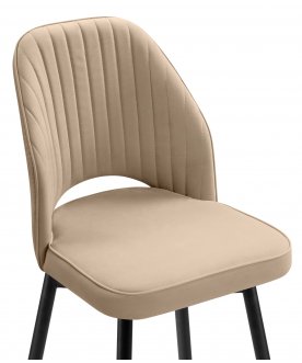 Барный стул Брейния бежевый (velutto 05) / черный