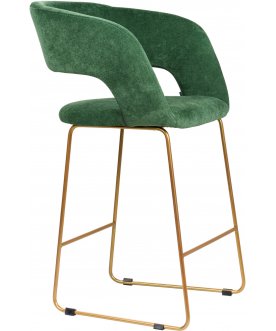 Барный стул Hugs зеленый / золото