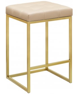Полубарный стул Каен золотой / light beige