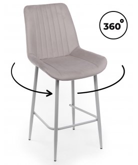 Полубарный стул Седа 360 латте (zd 290) / серый