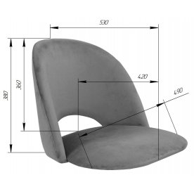 Полубарный стул SHT-ST34-1/S131-1