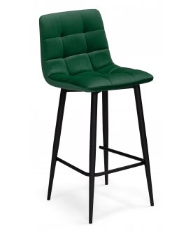 Барный стул Симпл темно-серый / черный