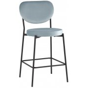 серо-голубой велюр