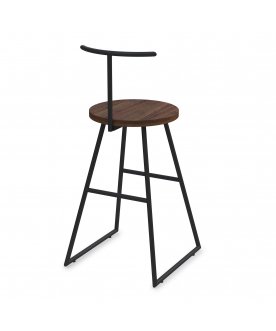 Барный стул Сканди-65 хард брауни/черный