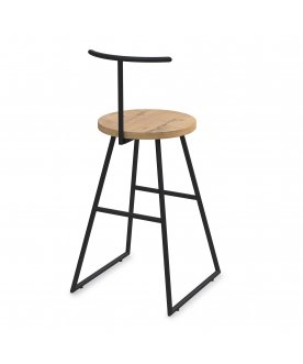 Барный стул Сканди-65 хард teakwood/черный