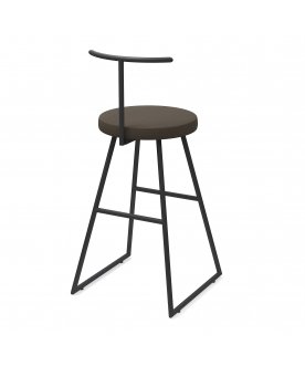 Барный стул Сканди-65 софт ткань brauni/черный