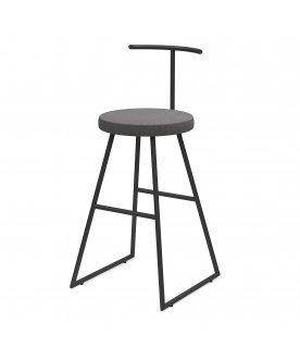 Барный стул Сканди-65 софт ткань grey lunar/черный