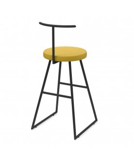 Барный стул Сканди-65 софт ткань ricco/черный