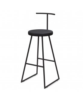 Барный стул Сканди-75 софт ткань grey lunar/черный