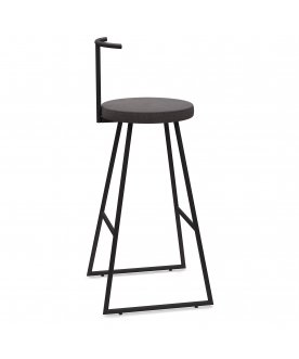 Барный стул Сканди-75 софт ткань grey lunar/черный