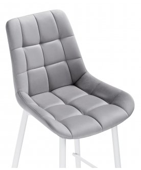 Стул барный Алст К светло-серый / белый