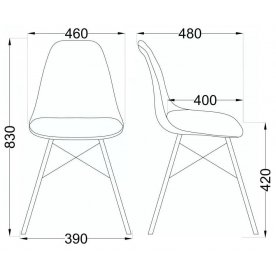 Деревянный стул Kord