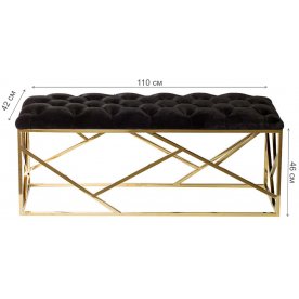 Банкетка GY-BEN7835GOLD-BL