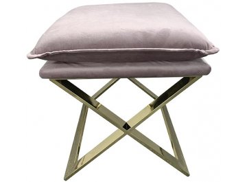 Банкетка N-OT-188 PI GO розовый / золото