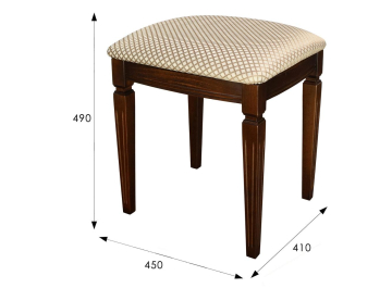 Банкетка Васко В 107Н орех / атина золотая