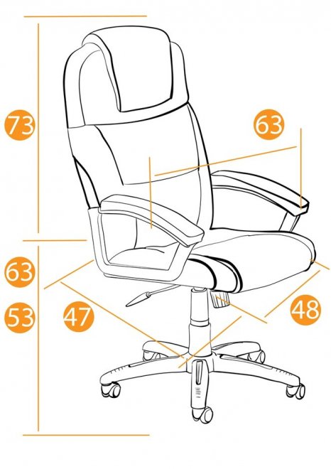 Компьютерное кресло Bergamo (Бергамо) бежевый