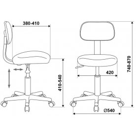 Компьютерное кресло Бюрократ CH-1201