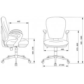 Компьютерное кресло Бюрократ CH-513AXN / B черное