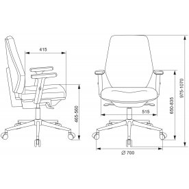 Компьютерное кресло Бюрократ CH-545SL