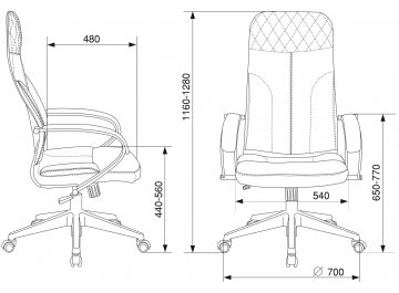 Компьютерное кресло Бюрократ CH-608/ECO