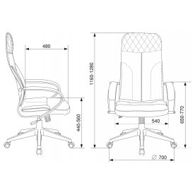 Компьютерное кресло Бюрократ CH-608Fabric