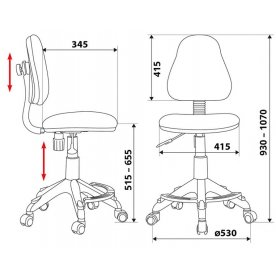 Компьютерное кресло Бюрократ KD-4-F/TW-55